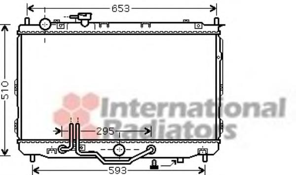 Radiador refrigeración del motor 83002071 VAN Wezel