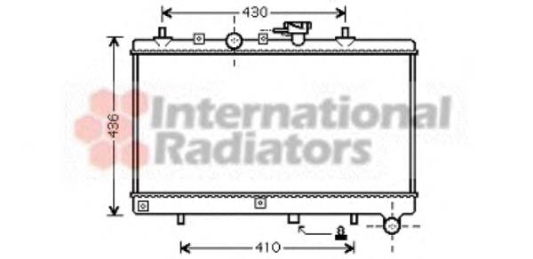 83002054 VAN Wezel radiador refrigeración del motor