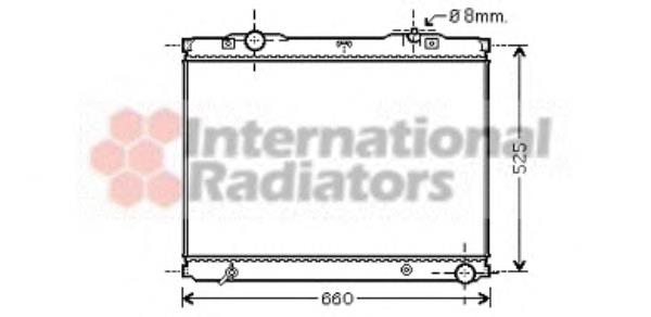 Radiador refrigeración del motor 83002055 VAN Wezel