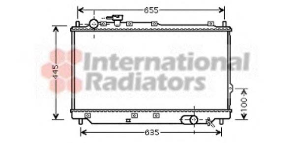 83002059 VAN Wezel radiador refrigeración del motor