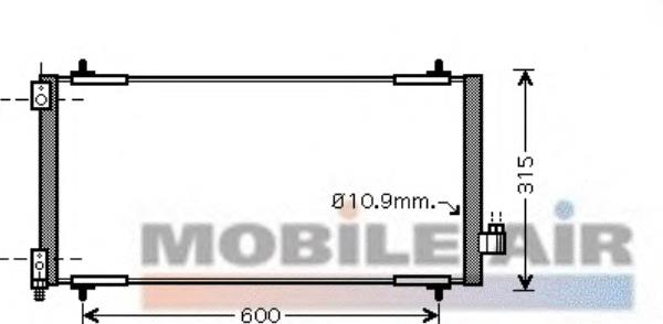 40005301 VAN Wezel condensador aire acondicionado