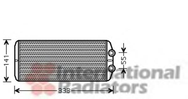 Radiador calefacción 40006312 VAN Wezel