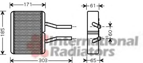 Radiador de calefacción para Mazda Demio (DW)
