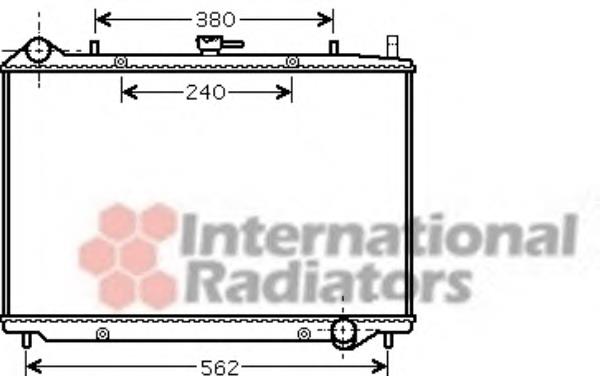 Radiador refrigeración del motor 37002456 VAN Wezel