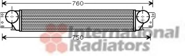 37004442 VAN Wezel radiador de aire de admisión