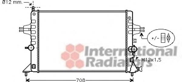 37002440 VAN Wezel radiador refrigeración del motor