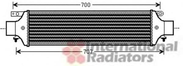 Radiador de aire de admisión 73004093 VAN Wezel