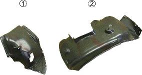 Guardalodos delantero izquierdo BMW 51777059375