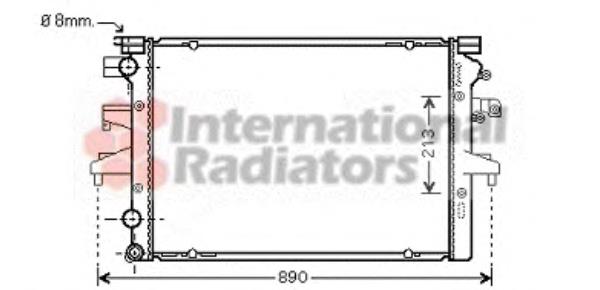 58002231 VAN Wezel radiador refrigeración del motor