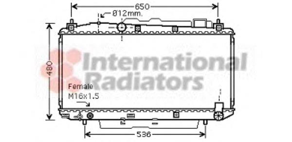 53002348 VAN Wezel radiador refrigeración del motor