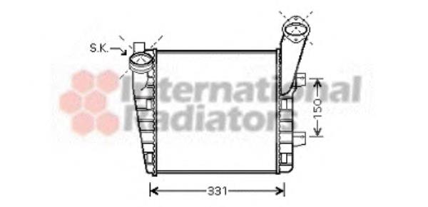 58004235 VAN Wezel radiador de aire de admisión