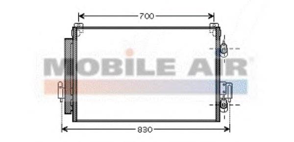 Condensador aire acondicionado 32005178 VAN Wezel