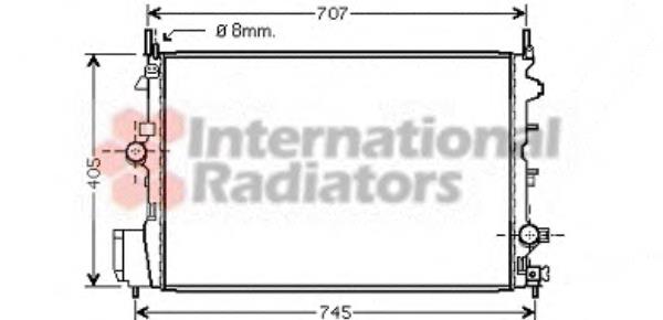 37002396 VAN Wezel radiador refrigeración del motor