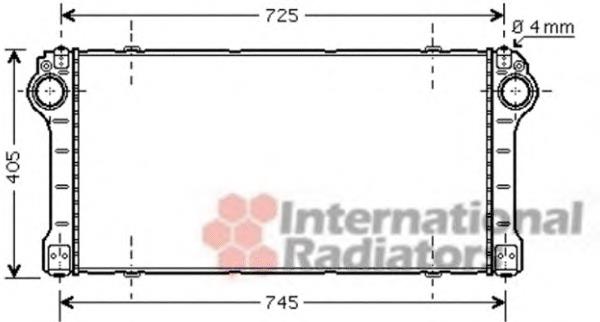 53004565 VAN Wezel radiador de aire de admisión