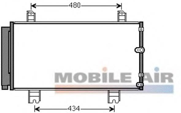 53005572 VAN Wezel condensador aire acondicionado