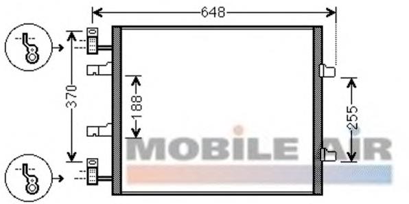 Condensador aire acondicionado 43005459 VAN Wezel