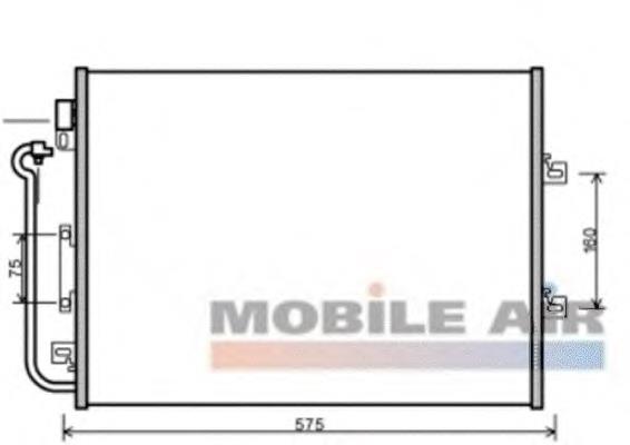 43005454 VAN Wezel condensador aire acondicionado