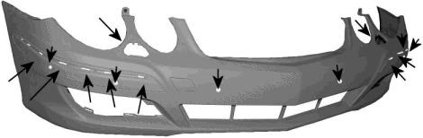Comprar A2118801840 Mercedes Defensa delantera