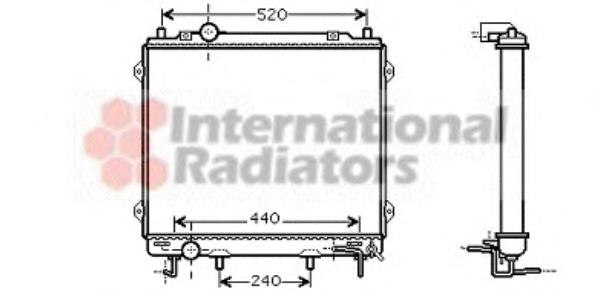 82002146 VAN Wezel radiador refrigeración del motor