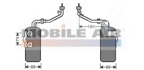 1800D387 VAN Wezel receptor-secador del aire acondicionado