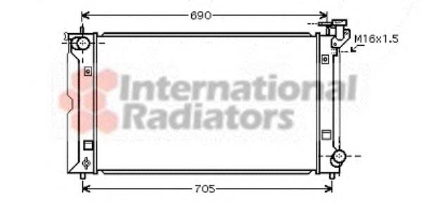 53002351 VAN Wezel radiador refrigeración del motor