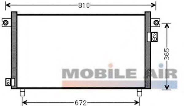 13005330 VAN Wezel condensador aire acondicionado