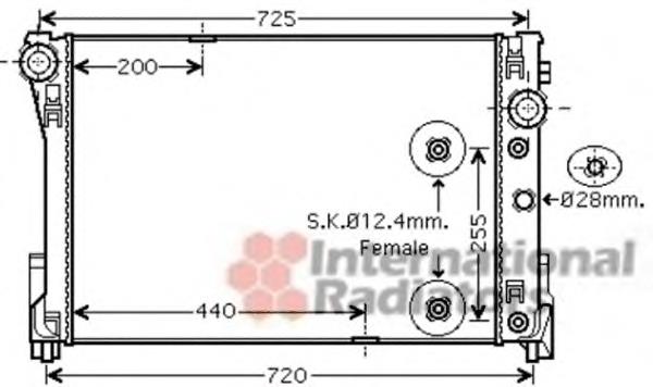 30002475 VAN Wezel radiador refrigeración del motor