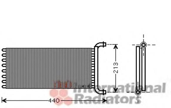 30006399 VAN Wezel radiador de calefacción