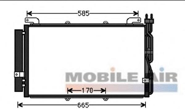 82005220 VAN Wezel condensador aire acondicionado