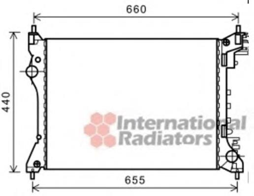 01002117 VAN Wezel radiador refrigeración del motor