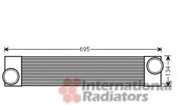 06004375 VAN Wezel radiador de aire de admisión