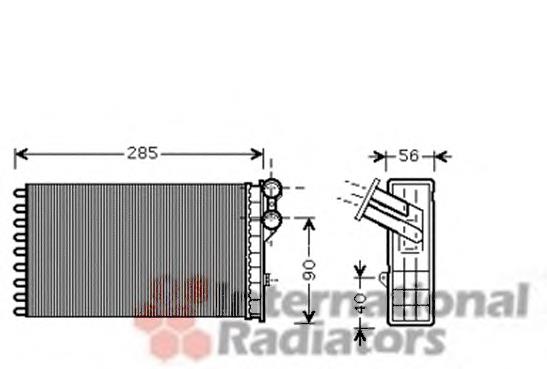 09006239 VAN Wezel radiador de calefacción
