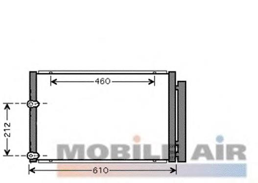 53005429 VAN Wezel condensador aire acondicionado