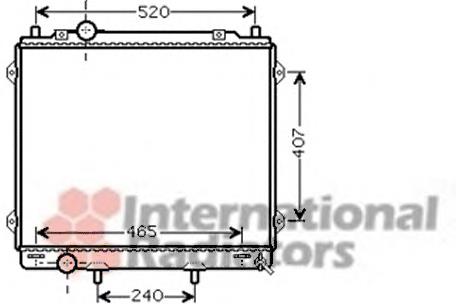 82002162 VAN Wezel radiador refrigeración del motor