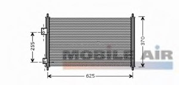 25005202 VAN Wezel condensador aire acondicionado