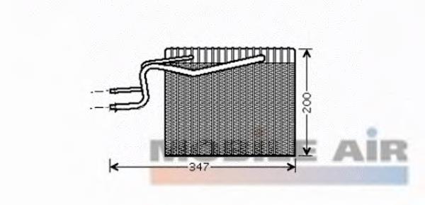 4300V365 VAN Wezel evaporador, aire acondicionado