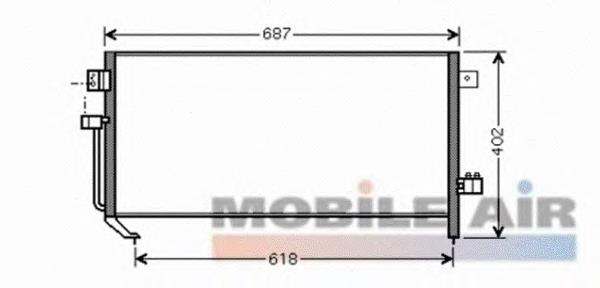 51005060 VAN Wezel condensador aire acondicionado