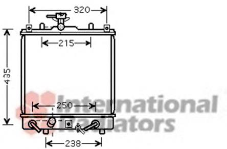 Radiador refrigeración del motor 52002095 VAN Wezel