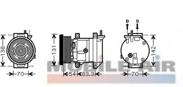 Compresor de ac VAN Wezel 8100K071
