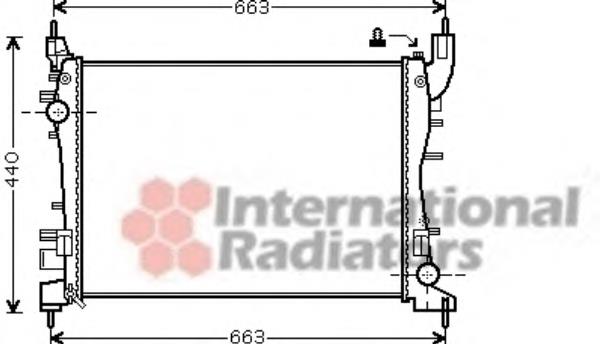 17002358 VAN Wezel radiador refrigeración del motor