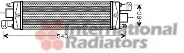 Radiador de aire de admisión 17004337 VAN Wezel