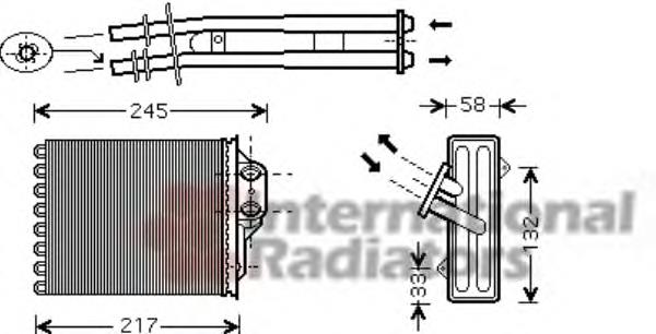 Radiador de calefacción 17006350 VAN Wezel