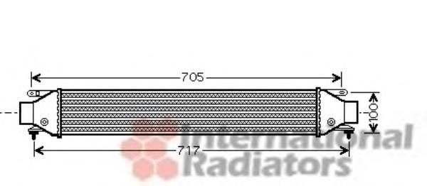 Radiador de aire de admisión 17004355 VAN Wezel