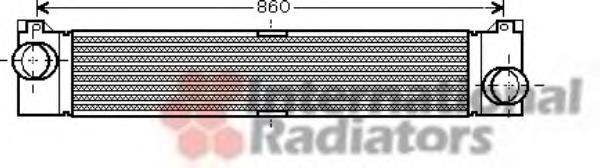 17004360 VAN Wezel radiador de aire de admisión