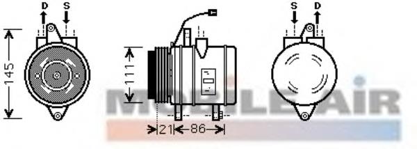 Compresor de aire acondicionado 8100K079 VAN Wezel