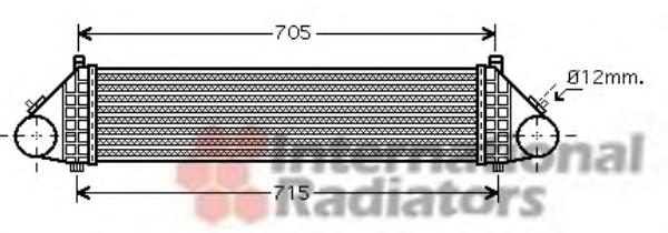 Radiador de aire de admisión 18004429 VAN Wezel