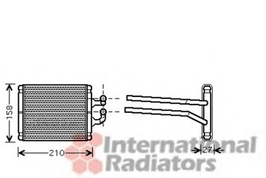 83006067 VAN Wezel radiador de calefacción