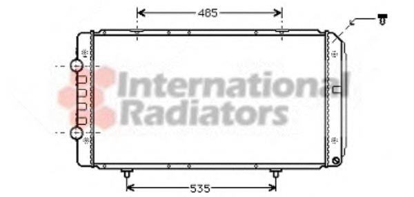 40002268 VAN Wezel radiador refrigeración del motor