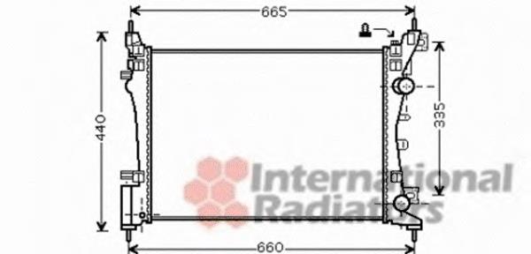 37002408 VAN Wezel radiador