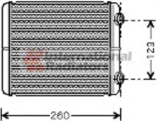 43006344 VAN Wezel radiador de calefacción